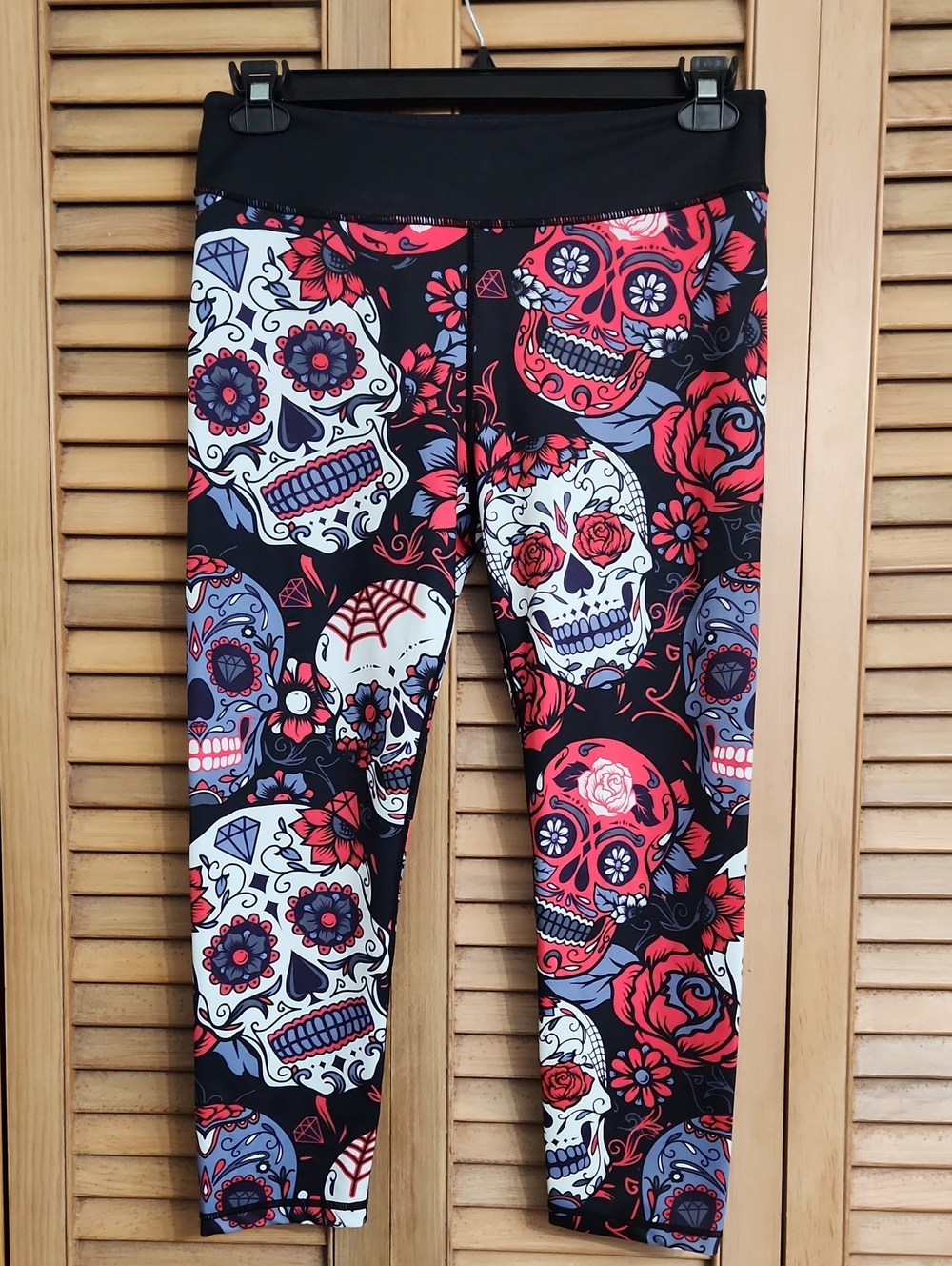 Constantly Varied Gear Leggings in Black, Red, White, Purple Skulls